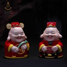 亿心源 彩瓷公仔系列 财喜财喜