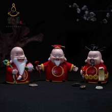 亿心源 彩瓷公仔系列 福禄寿福禄寿